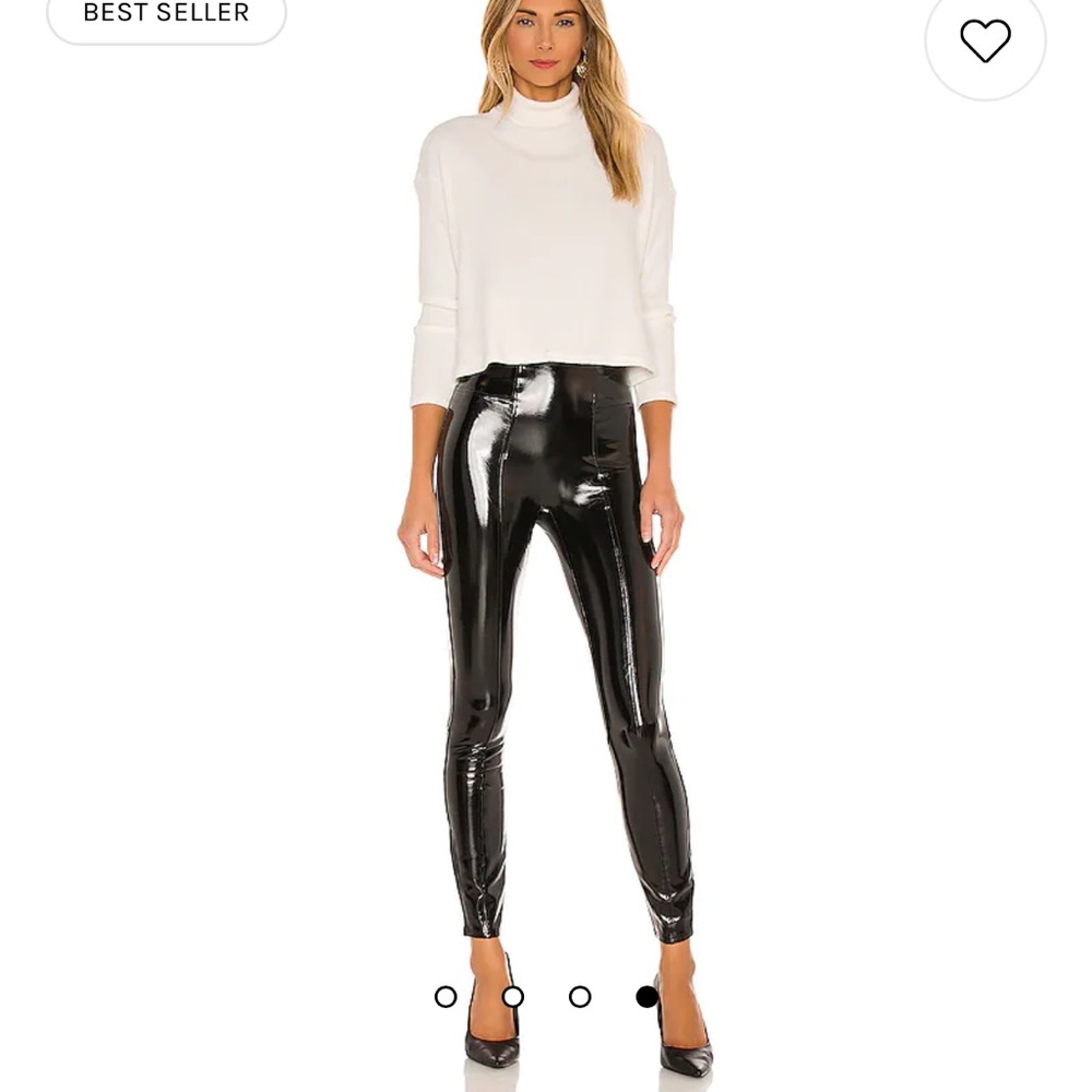 patent leather spanx leggings / pants size M
